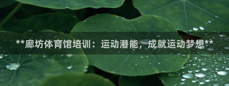 尊龙手机版下载：**廊坊体育馆培训：运动潜能，成就运