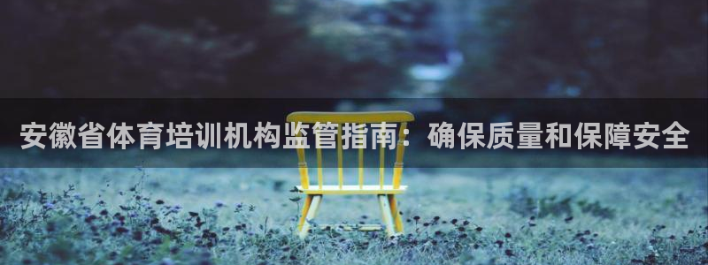 尊龙游戏中心：安徽省体育培训机构监管指南：确保质量和